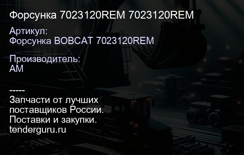 Форсунка 7023120REM 7023120REM | купить запчасти